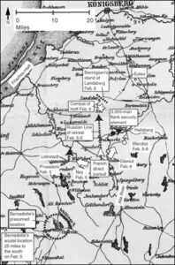 Map 17 Napoleon's Pursuit, February 5-6, 1807